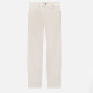 L'Homme Slim Brushed Twill in Milk Beige